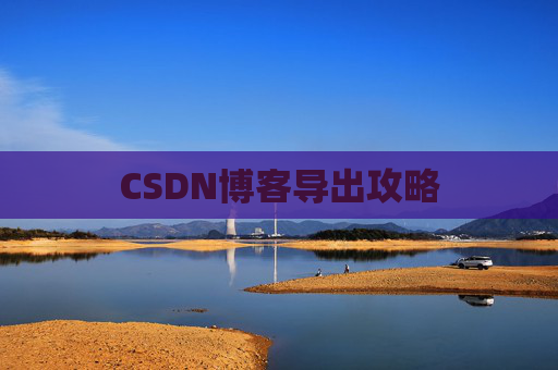 CSDN博客导出攻略